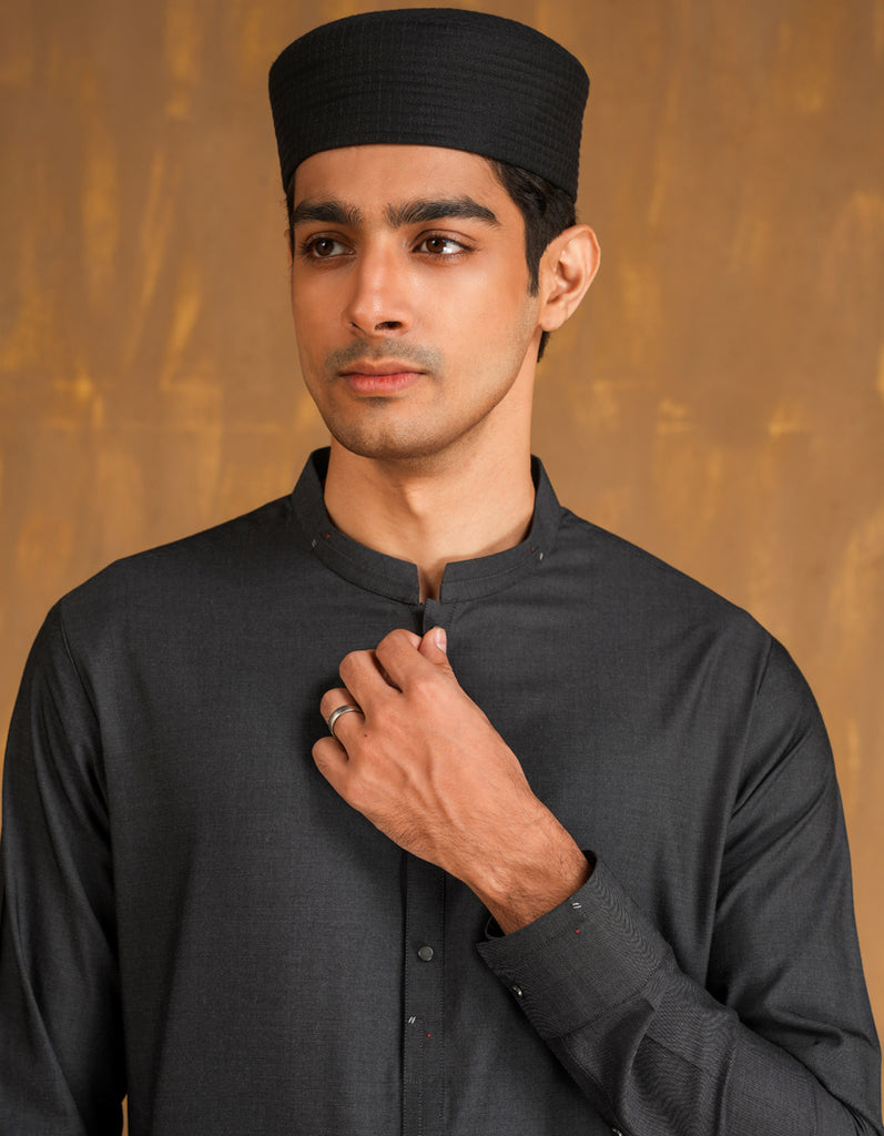 BLACK BLENDED CAP | JJ-CAP-BD-04-0005-R64 – J. Bangladesh
